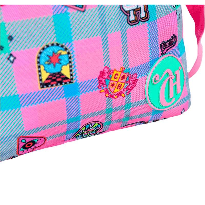 Lancheira Grande Capricho Student School - Rosa Claro Rosa 8