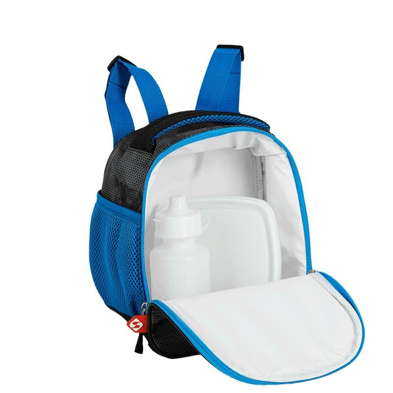 Lancheira Grande Sestini Grafitti - Colorido Preto/Azul 5