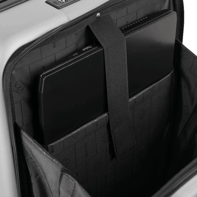 Mala de Viagem Bordo com Rodas 360° Eldorado - Prata Cinza 11