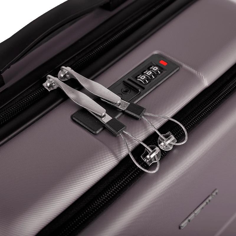 Mala de Viagem Bordo com Rodas 360° Eldorado - Prata Cinza 13