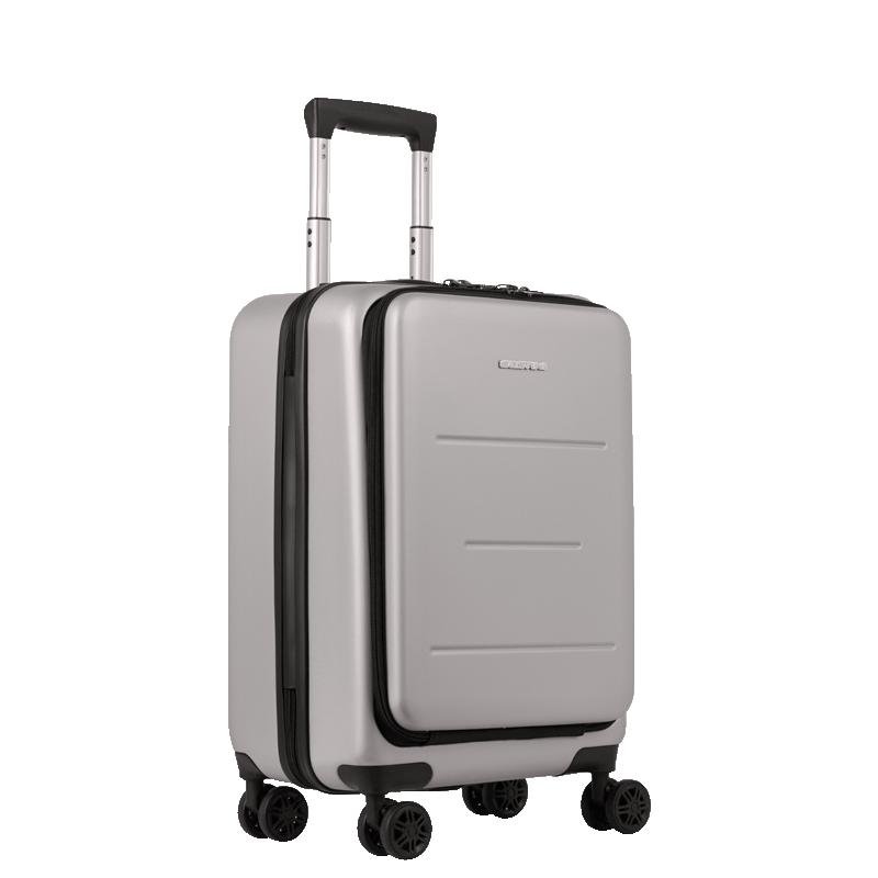 Mala de Viagem Bordo com Rodas 360° Eldorado - Prata Cinza 3