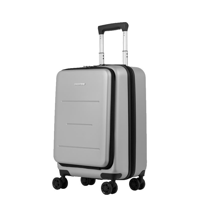 Mala de Viagem Bordo com Rodas 360° Eldorado - Prata Cinza 5