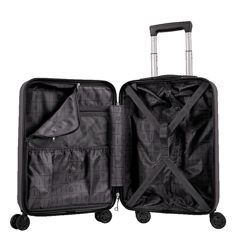 Mala de Viagem Bordo com Rodas 360° Eldorado - Prata Cinza 10