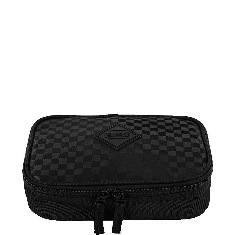 Estojo Box Especial Nailon - Xadrez Preto