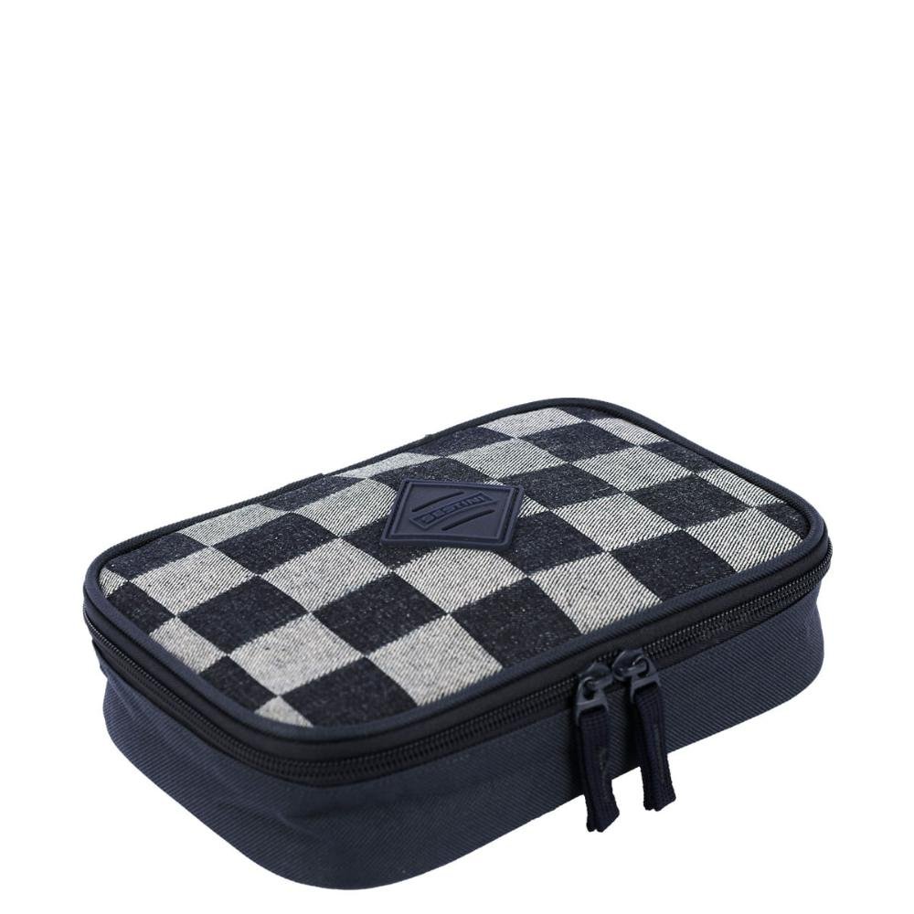 Estojo Box Especial Jeans - Xadrez Azul Azul 2