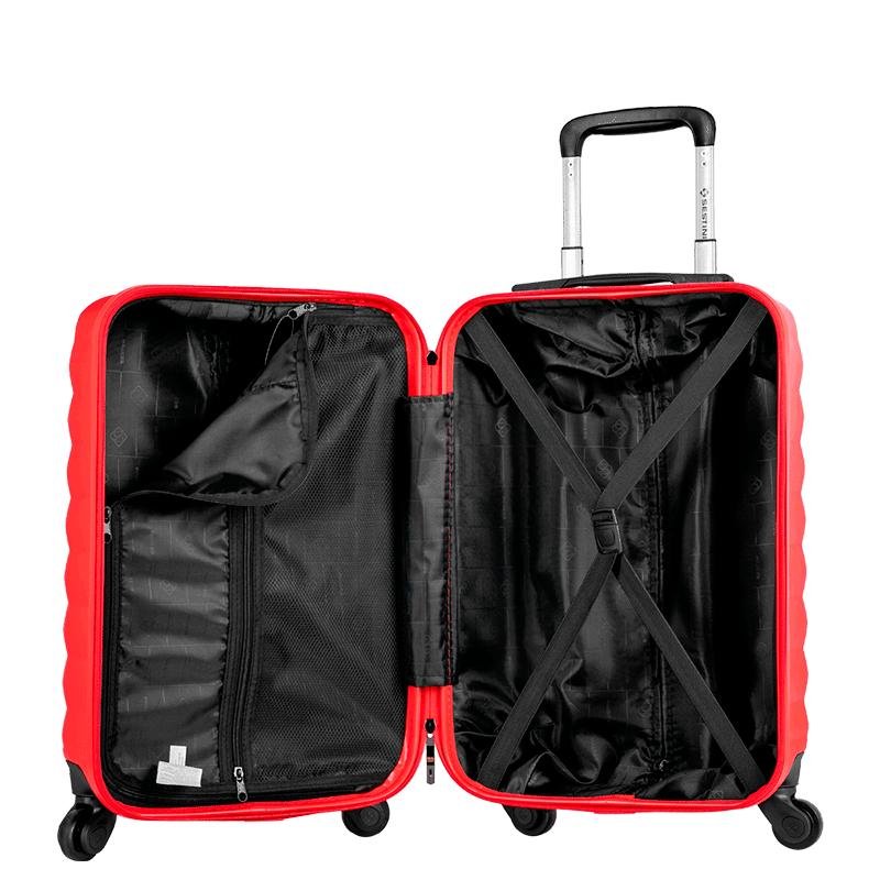 Mala de Viagem Bordo com Rodas 360° Neo - Vermelho Vermelho 10