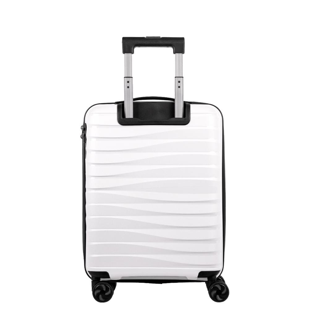 Mala de Viagem Bordo com Rodas 360° PP Essencial - Branco Branco 4