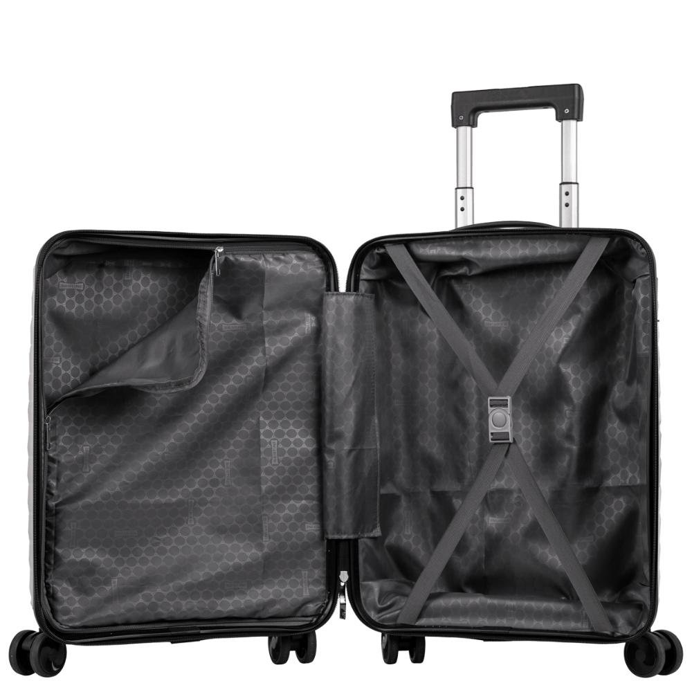 Mala de Viagem Bordo com Rodas 360° PP Essencial - Branco Branco 6