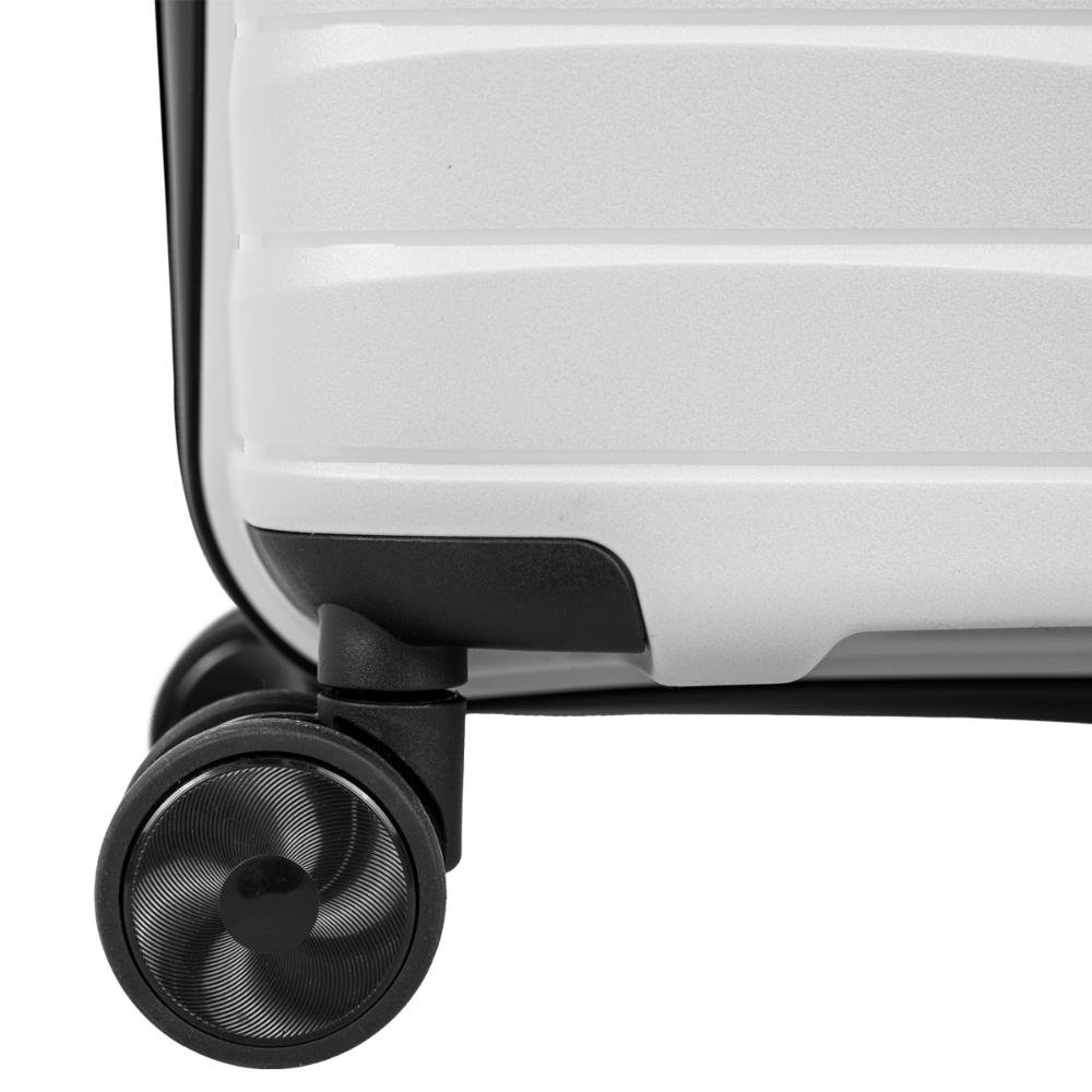 Mala de Viagem Bordo com Rodas 360° PP Essencial - Branco Branco 7