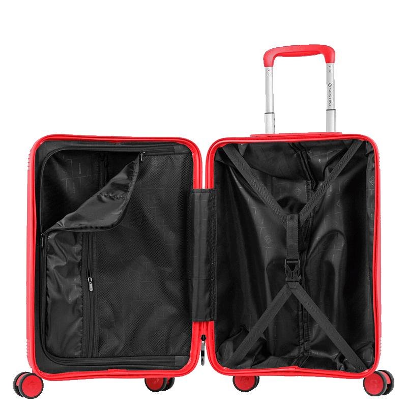 Mala de Viagem Bordo com Rodas 360° PP Pulse - Vermelho Vermelho 6