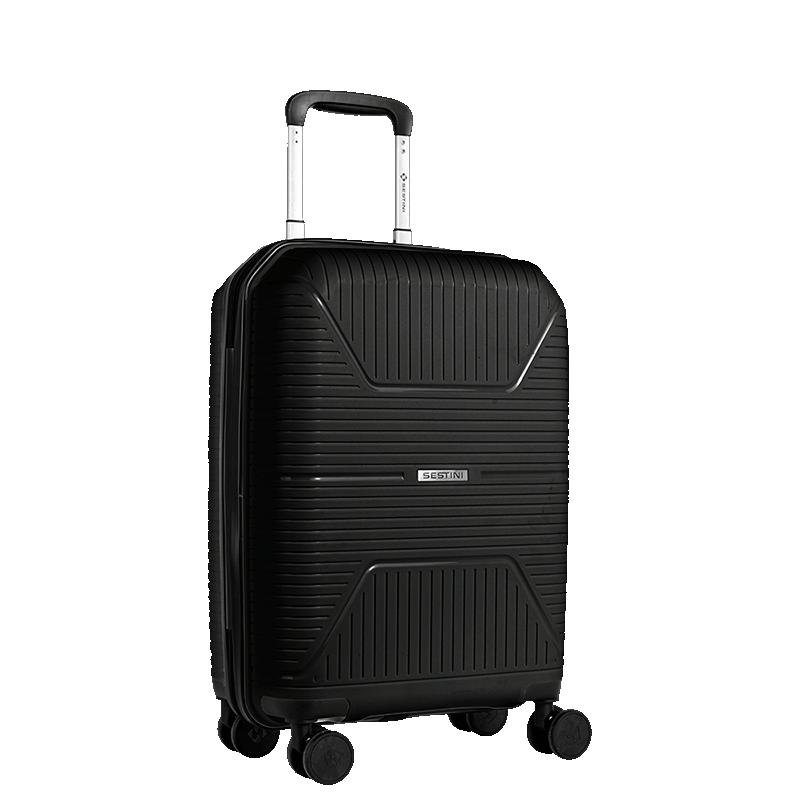 Mala de Viagem Bordo com Rodas 360° PP Prime - Preto Preto 2