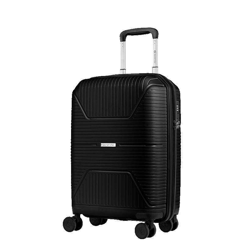 Mala de Viagem Bordo com Rodas 360° PP Prime - Preto Preto 3