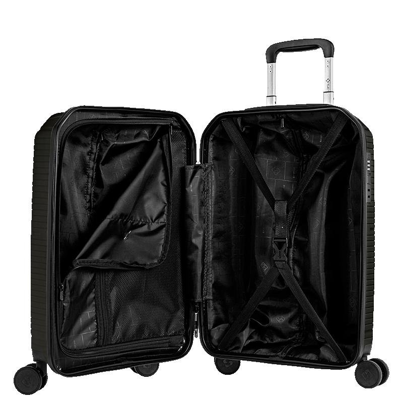 Mala de Viagem Bordo com Rodas 360° PP Prime - Preto Preto 5