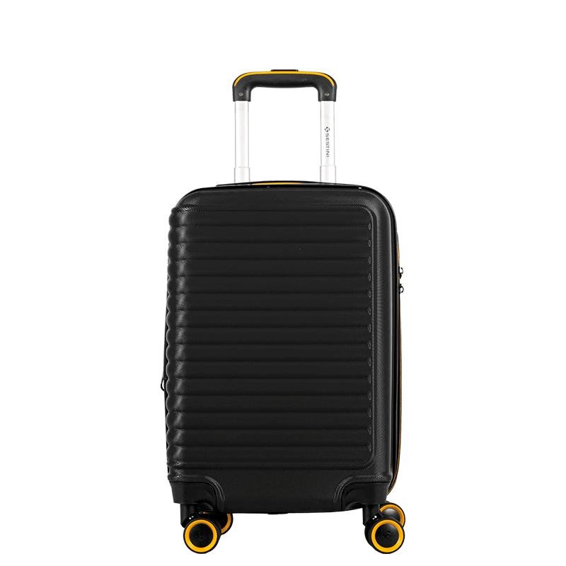 Mala de Viagem Bordo com Rodas 360° Racer - Preto