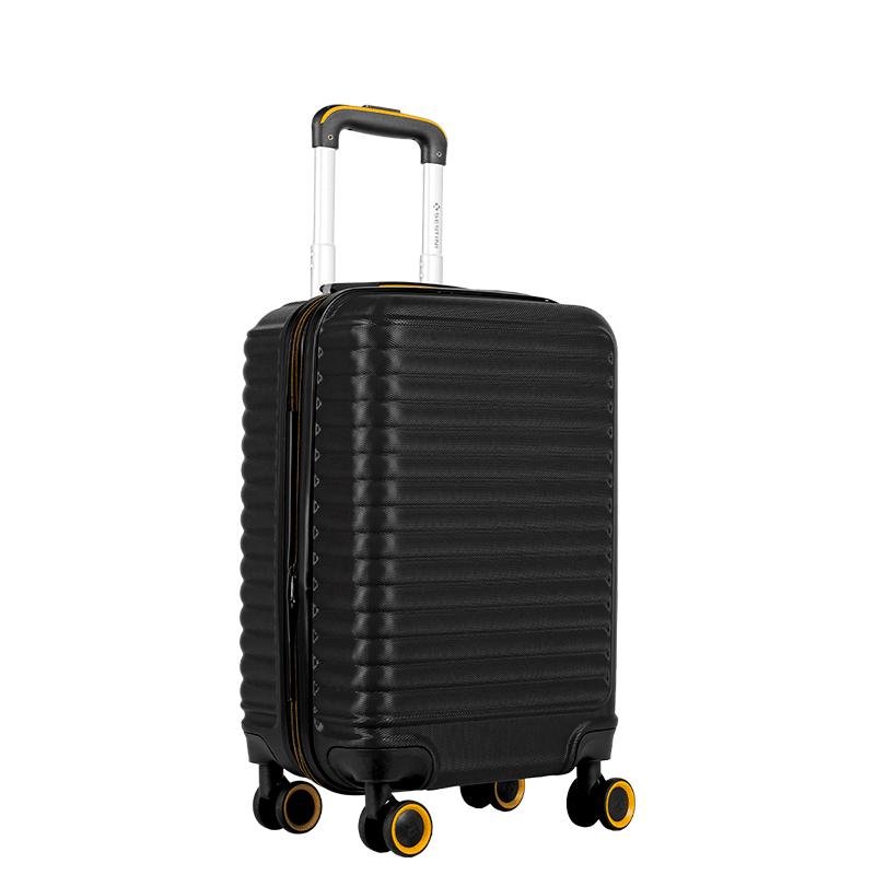 Mala de Viagem Bordo com Rodas 360° Racer - Preto Preto 2