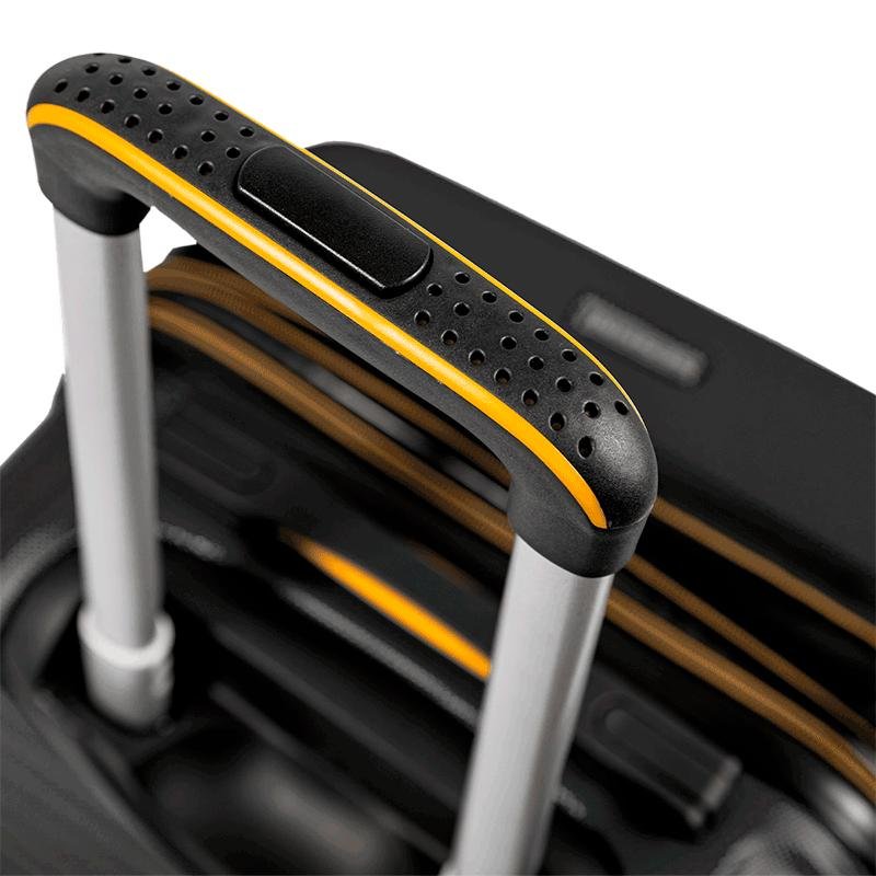 Mala de Viagem Bordo com Rodas 360° Racer - Preto Preto 9