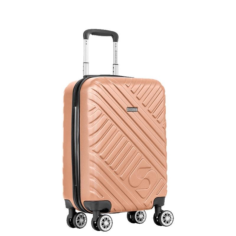 Mala de Viagem Bordo com Rodas 360° Track Bege - Champagne Bege 2