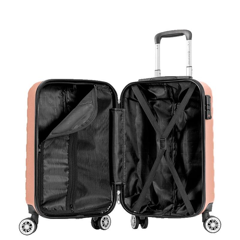 Mala de Viagem Bordo com Rodas 360° Track Bege - Champagne Bege 4