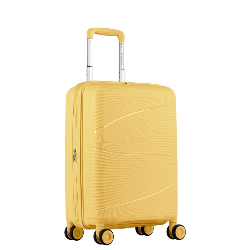 Mala de Viagem Bordo com Rodas 360º PP Joy - Amarelo Amarelo 2