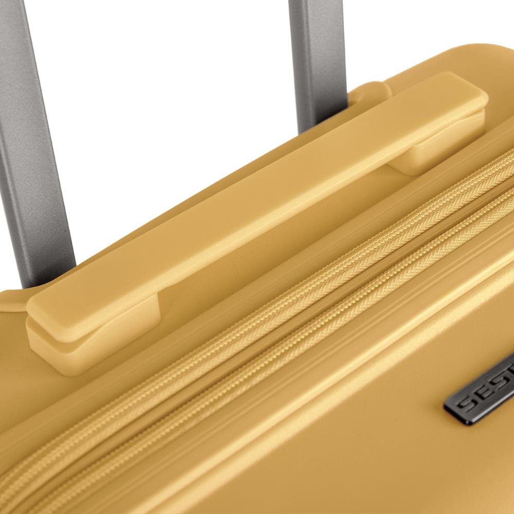 Mala de Viagem Bordo com Rodas 360º PP Joy - Amarelo Amarelo 7