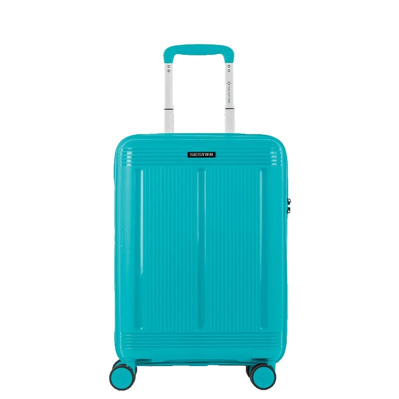 Mala de Viagem Bordo com Rodas 360° PP Pulse - Azul Turquesa