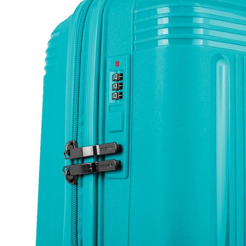 Mala de Viagem Bordo com Rodas 360° PP Pulse - Azul Turquesa Azul 5
