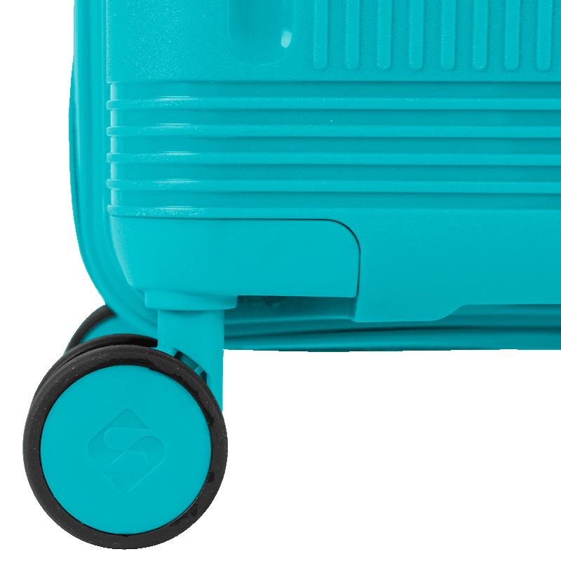 Mala de Viagem Bordo com Rodas 360° PP Pulse - Azul Turquesa Azul 7