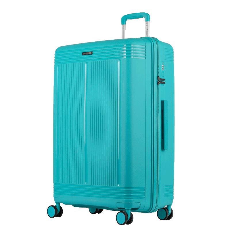 Mala de Viagem Grande com Rodas 360° PP Pulse - Azul Turquesa Azul 3