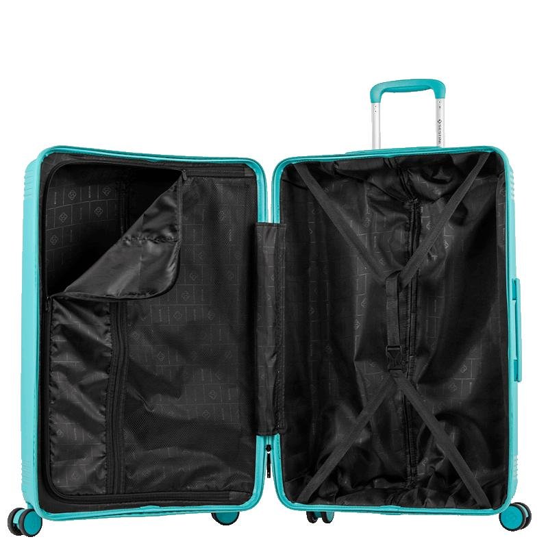 Mala de Viagem Grande com Rodas 360° PP Pulse - Azul Turquesa Azul 6