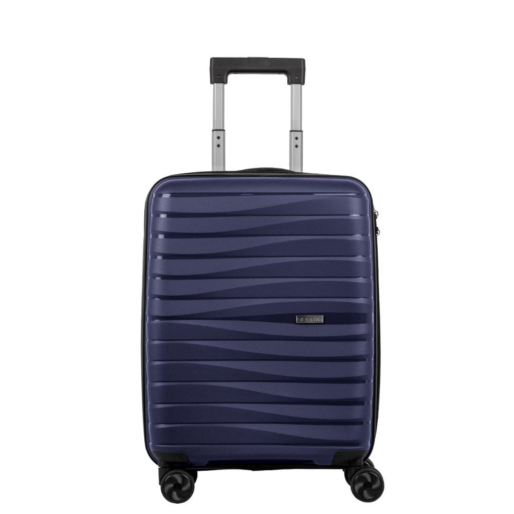 Mala de Viagem Bordo com Rodas 360º PP Essencial - Marinho