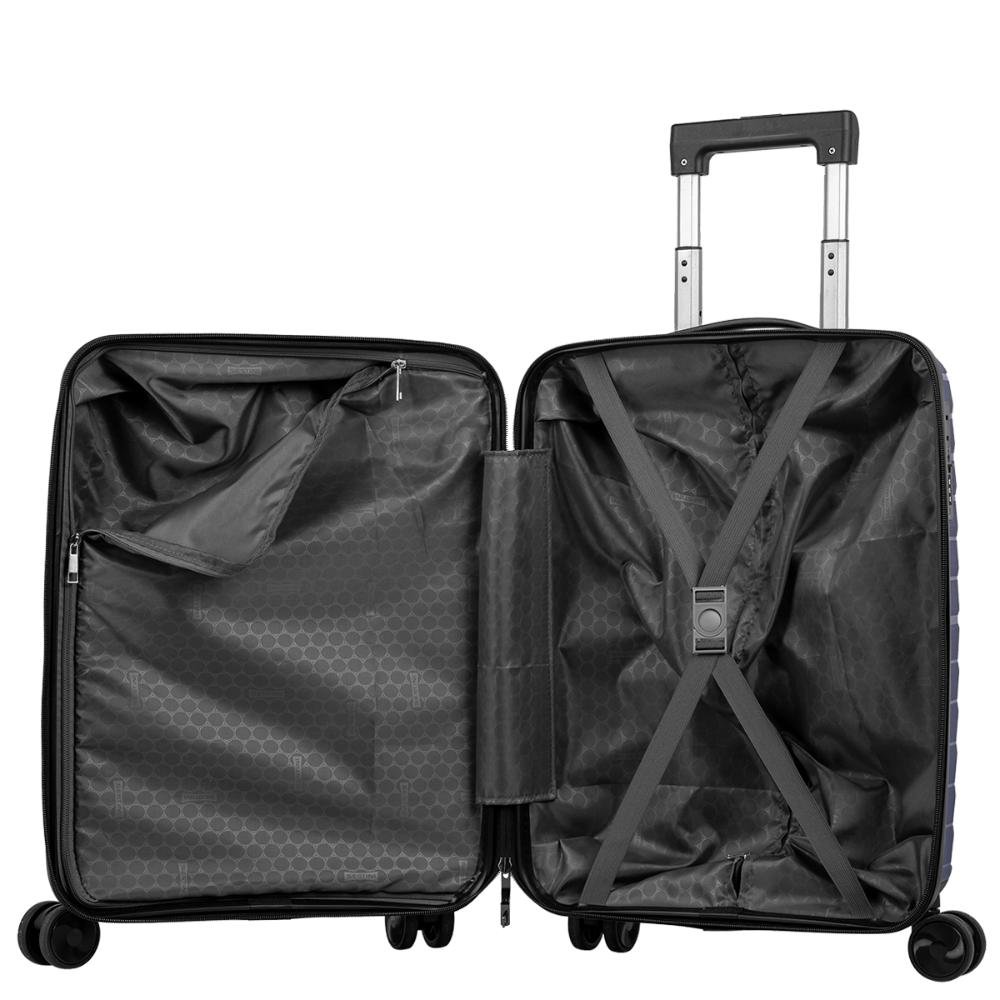 Mala de Viagem Bordo com Rodas 360º PP Essencial - Marinho Azul 6