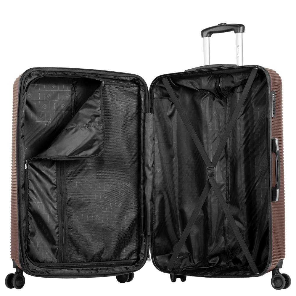 Mala de Viagem Grande com Rodas 360º 4 ALL 6T - Bronze Marrom 7