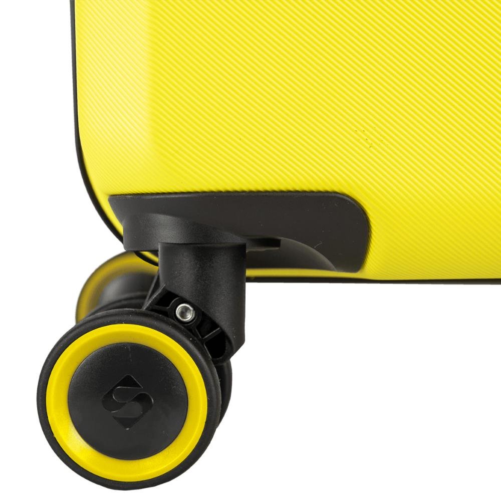 Mala de Viagem Bordo Rodas 360 º Uno Racer - Amarelo Amarelo 10