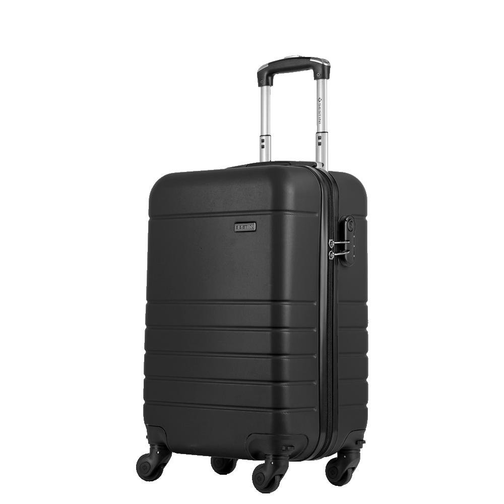 Mala de Viagem Bordo com Rodas 360º Essencial 2 - Preto Preto 3