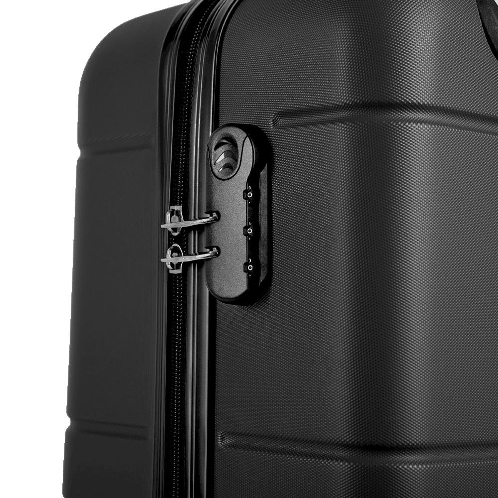 Mala de Viagem Bordo com Rodas 360º Essencial 2 - Preto Preto 6