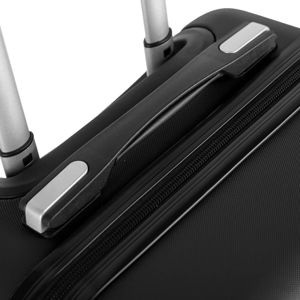 Mala de Viagem Bordo com Rodas 360º Essencial 2 - Preto Preto 7