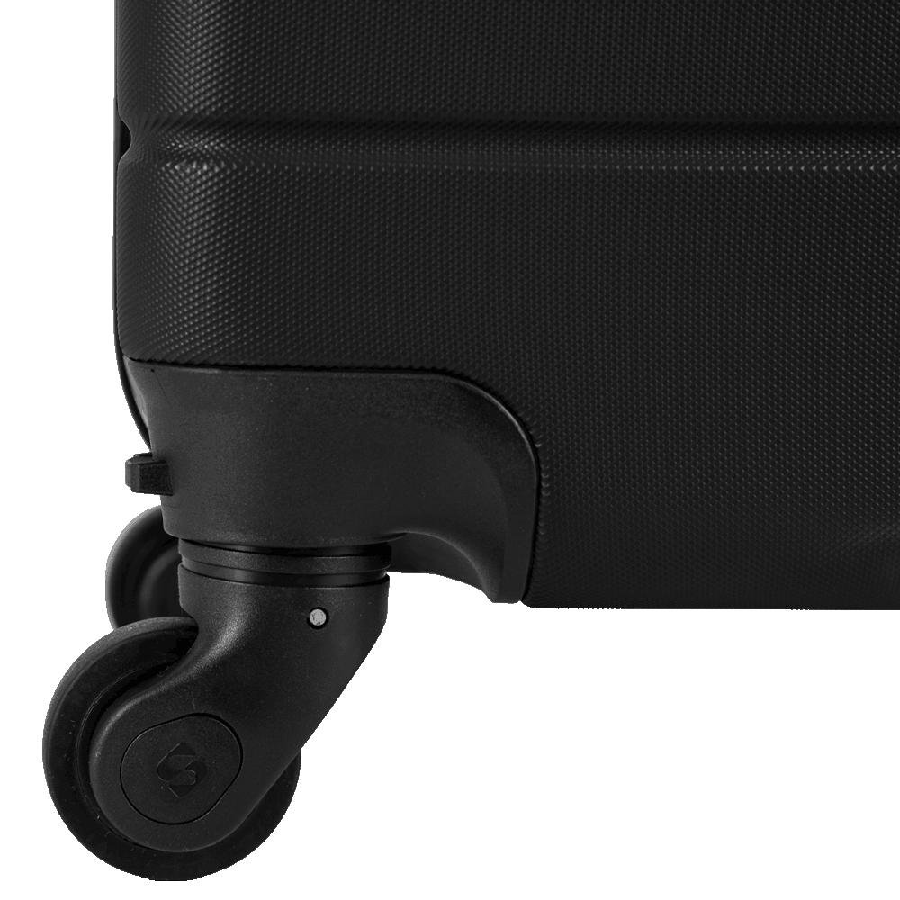 Mala de Viagem Bordo com Rodas 360º Essencial 2 - Preto Preto 8