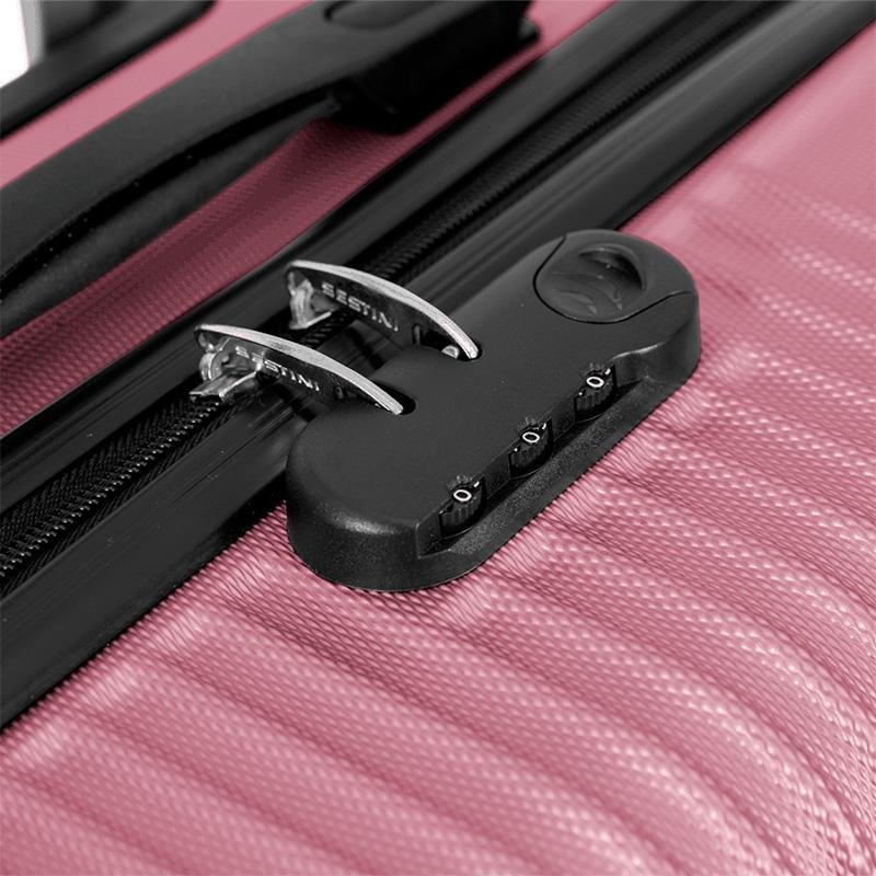 Mala de Viagem Grande com Rodas 360º Classy 2 - Rose Rosa 7