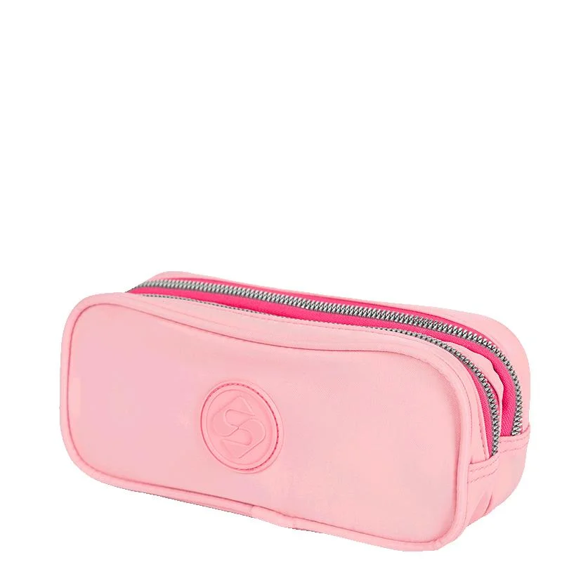 Estojo 2 Compartimentos Sestini Trend - Rosa Rosa 3