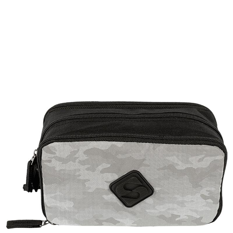 Estojo Box Especial 3 Compartimentos Tactical Snow - Preto e Cinza