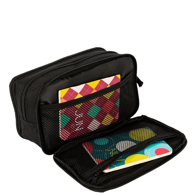 Estojo Box Especial 3 Compartimentos Tactical Snow - Preto e Cinza Cinza 6