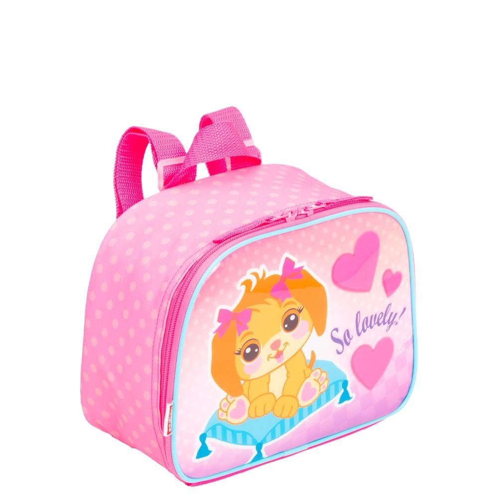 Lancheira Pequena Sestini M Lulu - Colorido Rosa 3