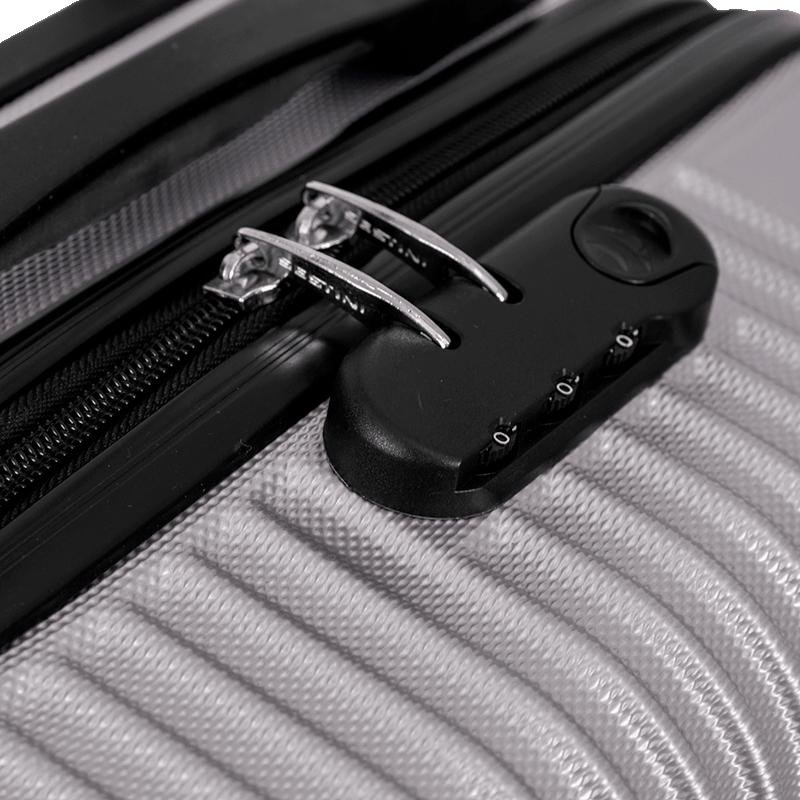 Mala de Viagem Bordo com Rodas 360º Classy 2 - Prata Prata 7