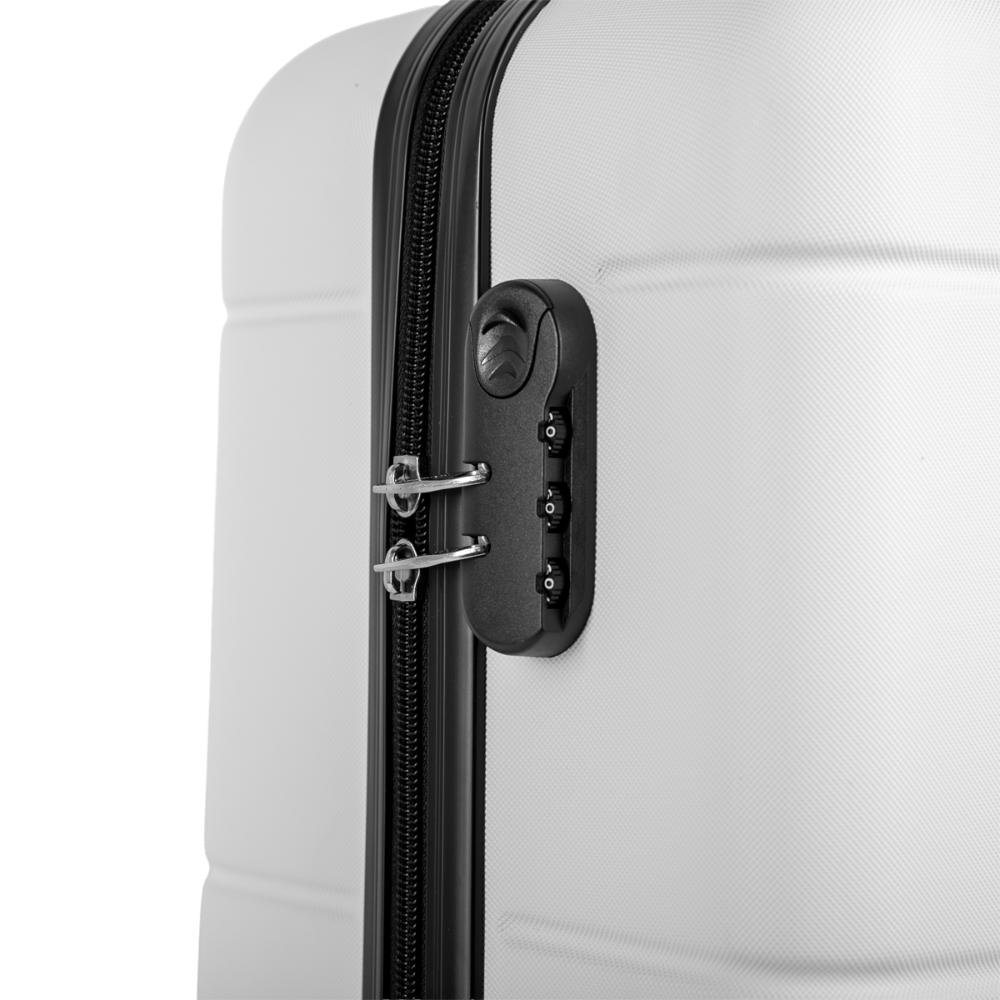 Mala de Viagem Bordo com Rodas 360º Essencial 2 - Branco Branco 6