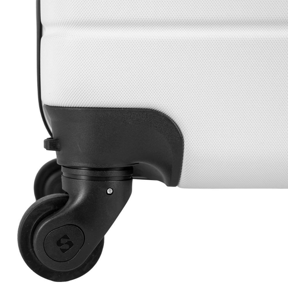 Mala de Viagem Bordo com Rodas 360º Essencial 2 - Branco Branco 8