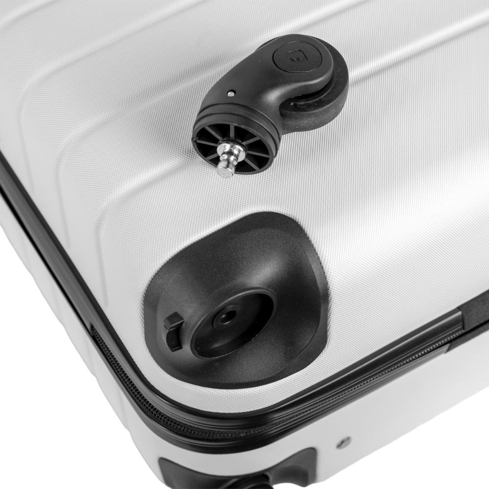 Mala de Viagem Bordo com Rodas 360º Essencial 2 - Branco Branco 9