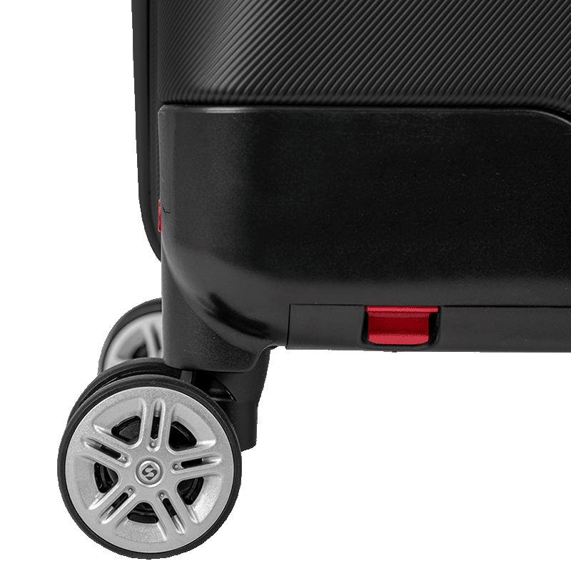 Mala de Viagem Bordo com Rodas 360º Wheeless 2T - Preto Preto 10