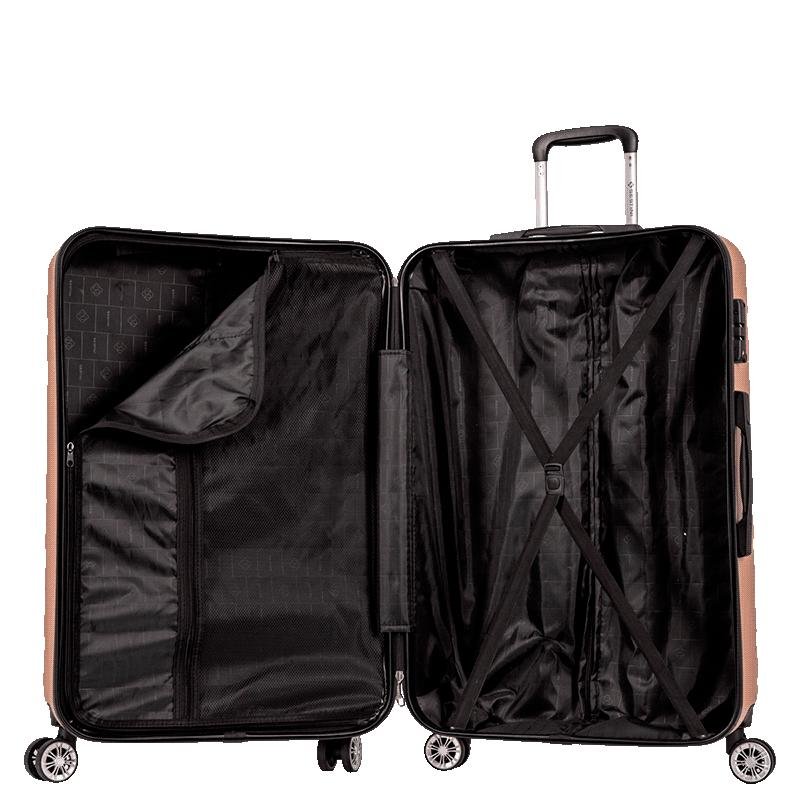 Mala de Viagem Grande com Rodas 360° Track Bege - Champagne Bege 5