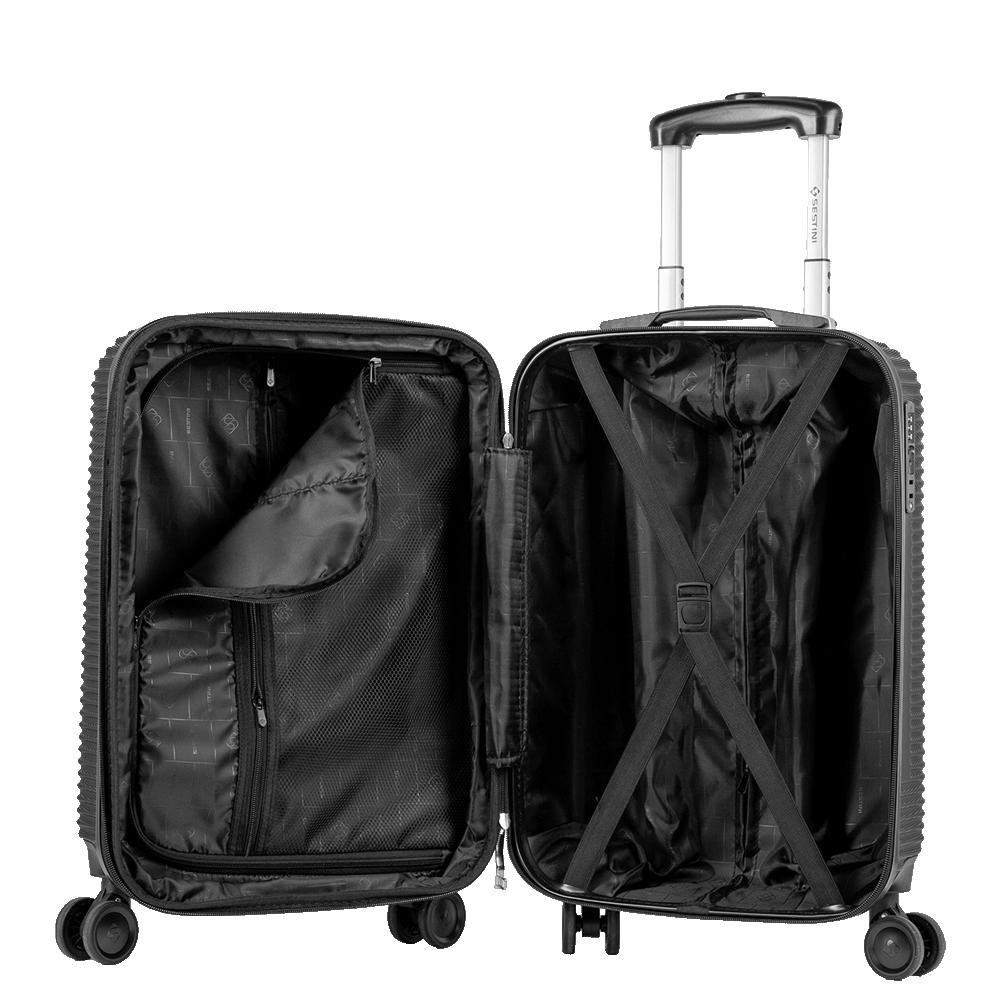 Mala de Viagem Bordo com Rodas 360º 4 ALL 6T - Preto Preto 5