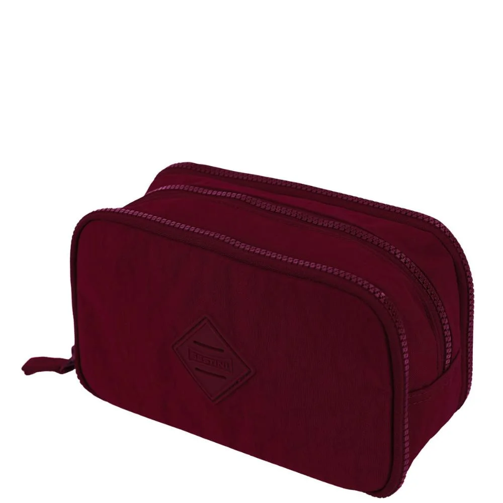 Estojo Box Especial 3 Compartimentos Crinkle - Vinho Vermelho 3